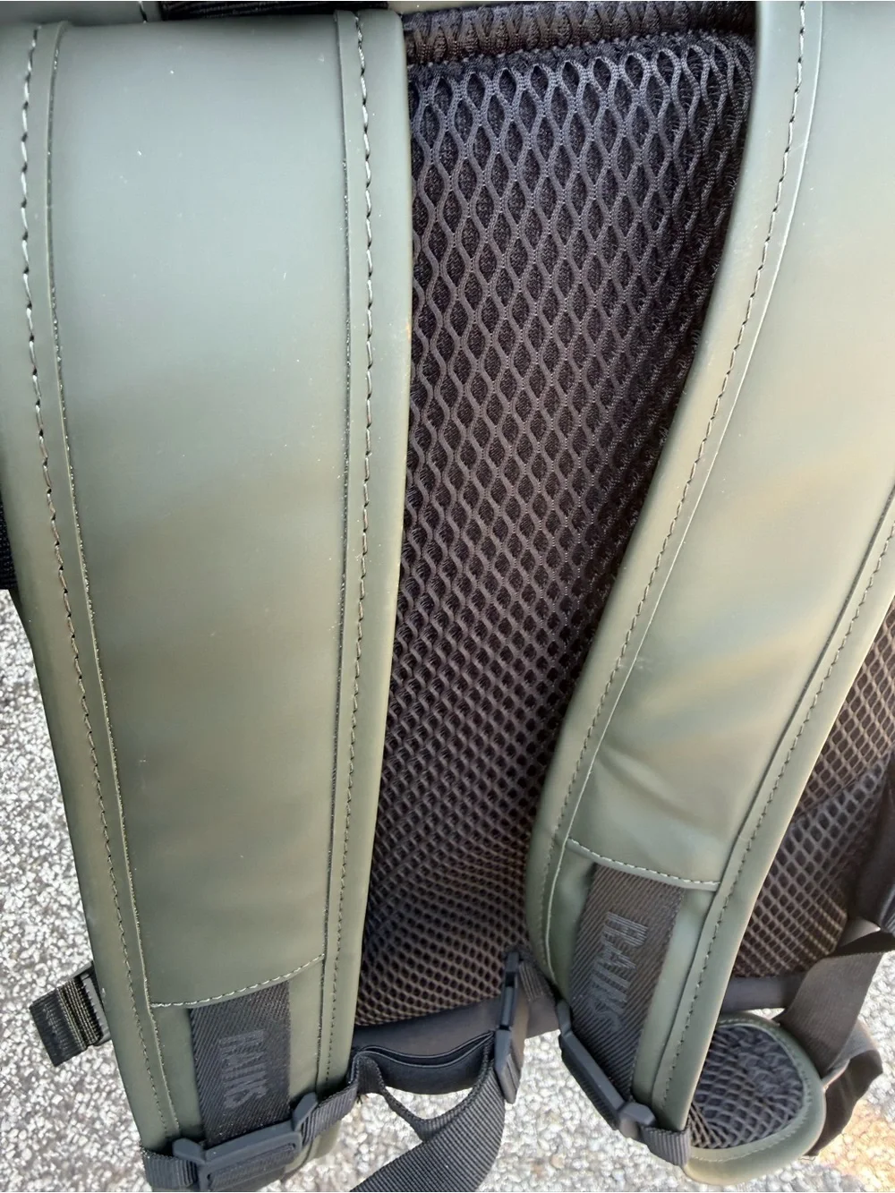 Rains Olive Green Utility Backpack